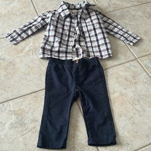 Beetle&thread‎ baby boy dress shirt and dress pants 9-12 months
